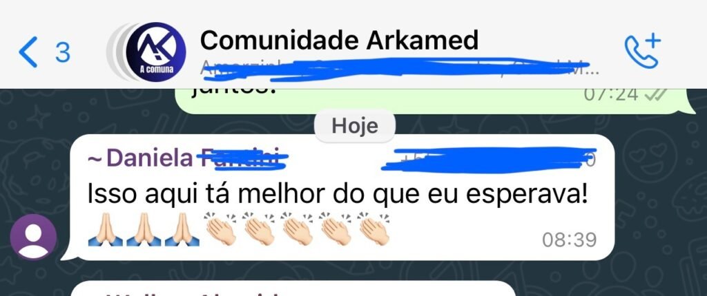 Depoimento de médica sobre o treinamento